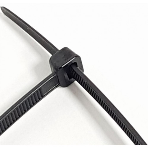 V-TUF.co.uk - CABLE TIES - 368mm X 4.8mm BLACK NYLON (BAG OF 100)