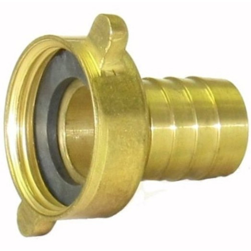 BRASS 1" CAP x 1" HOSE TAIL - B2.1010