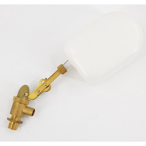 FLOAT VALVE for WATER TANK, BRASS, 3/8M PANEL MOUNT - B5.218