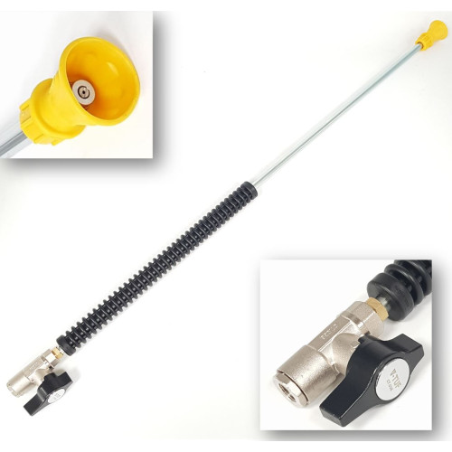 tufGUN350 FIXED HIGH PRESSURE BALL VALVE + 900mm STRAIGHT LANCE & NOZZLE KIT