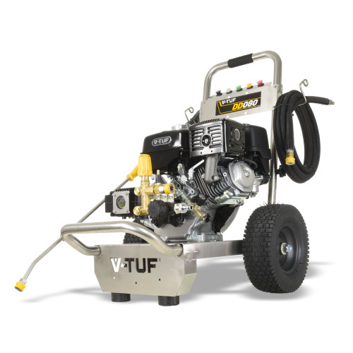 V-TUF DD080 Industrial 9HP Honda Driven Petrol Pressure Washer - 2900psi, 200Bar, 15L/min