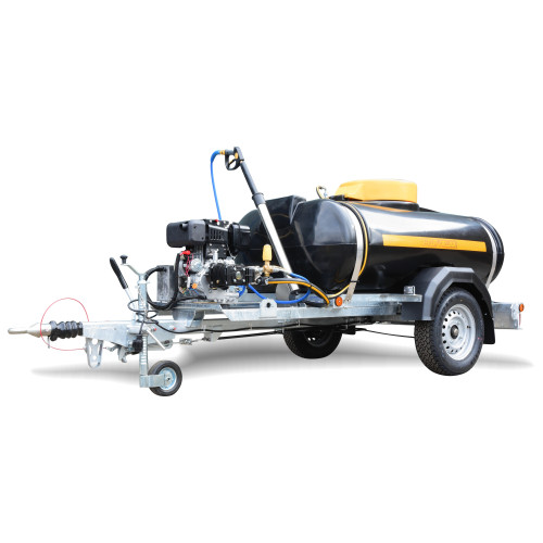 V-TUF DELUGE 10HP 3000psi, 200bar, 15L/min Gearbox Driven YANMAR DIESEL 1125 ltr Highway Trailer Bowser Pressure Washer  (Electric Key Start)