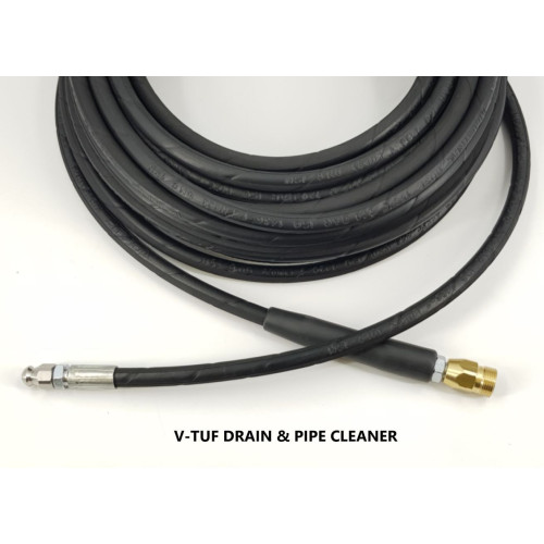 V-TUF DRAIN/PIPE CLEANING 20M 250BAR HOSE KTQM X 3B1FJET