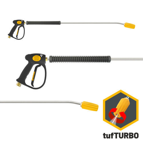 V-TUF tufGUN310 Fixed LANCE + 900MM BENT LANCE & 255BAR tufTURBO NOZZLE 030 SIZE