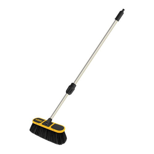 V-TUF tufBRUSH600 SOFT BRISTLE CAR WASH BRUSH BLACK 300mm WIDTH 9CM WITH TELESCOPIC POLE EXTENDS UPTO 2.7M