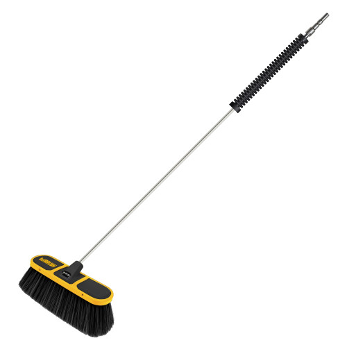 V-TUF SOFT BRISTLE CAR WASH BRUSH (90mm WIDE) WITH 900mm HANDLE & KTQM INLET - H2.021LKTQ10