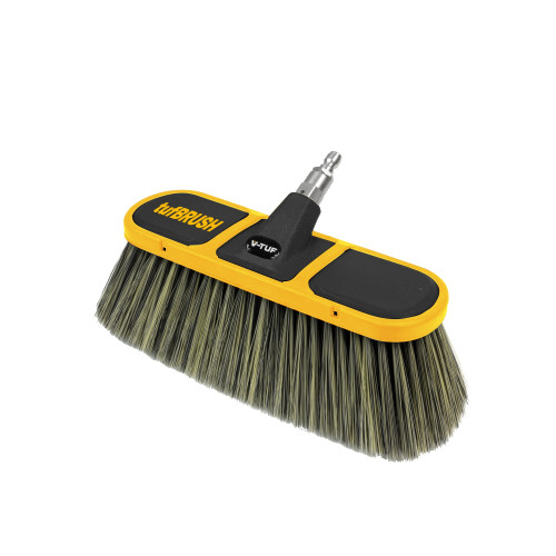 V-TUF tufBRUSH900 SOFT BRISTLE  CAR WASH BRUSH RUBBER EDGING 300mm WIDTH - HAIR LENGTH 9CM - SSQ INLET