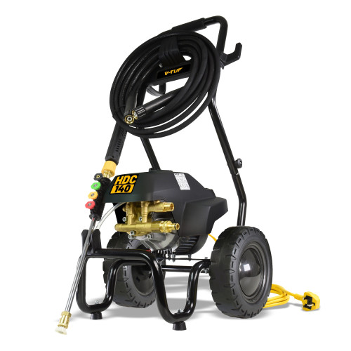 V-TUF HDC140 - 240v Professional Cold Electric Pressure Washer with Cage Frame - 2030psi, 140Bar, 8L/min