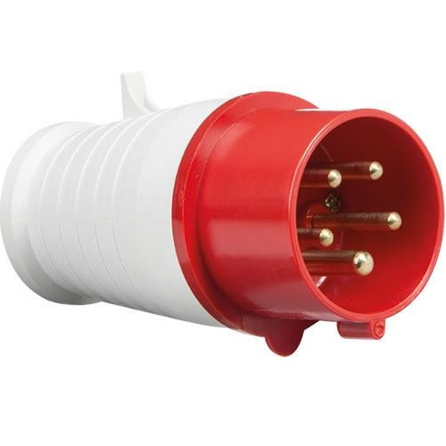 PLUG 415 VOLT 32 AMP, 5 PIN (RED) - I5.008