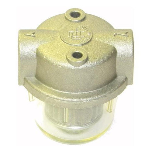 FUEL FILTER - ALUMINIUM & CLEAR BOWL 1/4F x 1/4F - P13.4011