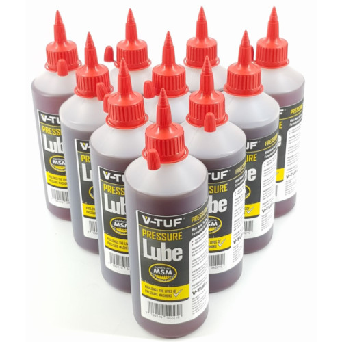 V-TUF Pressure Lube 5L | Premium Lubricant for Pressure Washers | 10 x 500ml Bottles