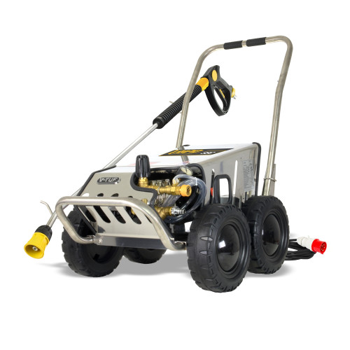 V-TUF RAPID SSC 415v 20015 All-Stainless Industrial Mobile Pressure Washer - 3000psi, 200Bar, 15L/min (with Total Stop)