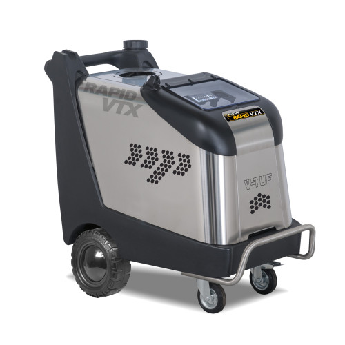 V-TUF RAPID VTX MOBILE HOT PRESSURE WASHER 240V, 100Bar, 12L/Min - Front Castor Wheels