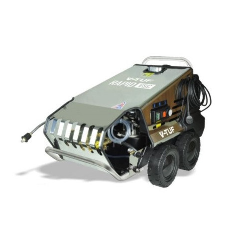 V Tuf Co Uk V Tuf Rapid Vsc 240v Hot Water Stainless Industrial Mobile Pressure Washer 1500psi 100bar 12l Min