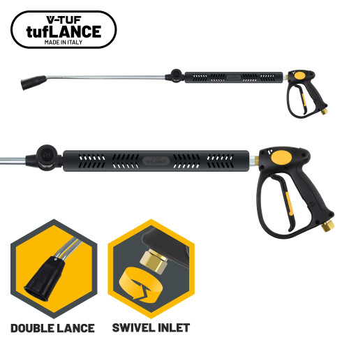 tufGUN310 V-TUF 280 SWIVEL GUN, DOUBLE LANCE (S/H) + JETS - SGDLNKIT12(S/H)