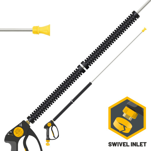 tufGUN350 - SWIVEL - STRAIGHT LANCE - 1.5M