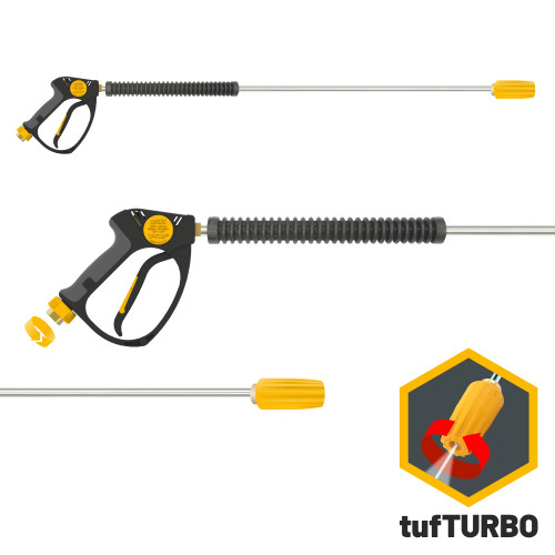 tufGUN350 SWIVEL OPTIGUN, 1200mm LANCE & TURBO NOZZLE KIT