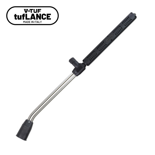 DOUBLE LANCE with TOP KNOB - 1000mm 1/4M inlet - Stainless Steel with Chemical jet - T2.500