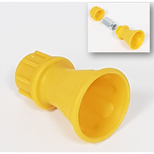 Nozzle Holder 14F x 14F Plated - V-TUF Yellow 3-Part | T4004