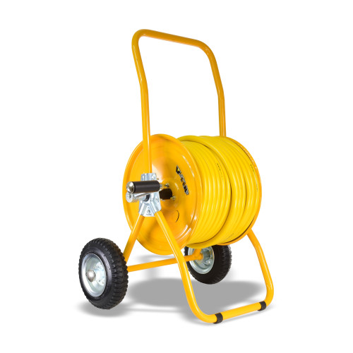 MANUAL WIND - HOSE REEL TROLLEY FITTED WITH 50m 1/2 Hose - V3.1250-KIT1