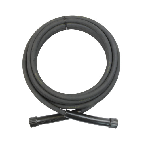 10m 1w 1/4 BLK V-TUF HOSE MSQ M x MSQ F + CUFFS