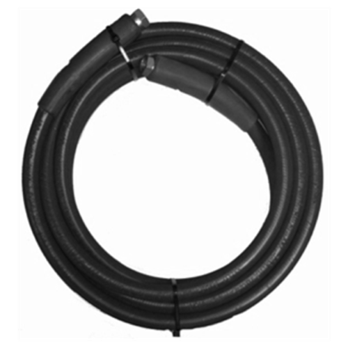 350mm 1 WIRE, 3/8" 155°C  V-TUF BLACK JETWASH with 3/8"F 90oS x 3/8"F BSP NO Cuffs