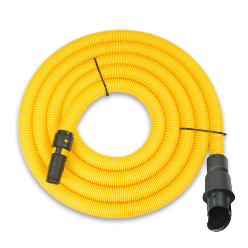 HOSE - 5m Yellow HiViz  for V-TUF StacVac with Universal Power Tool Adaptor (with Air Flow Control) Ideal For Sanders  - VTM415