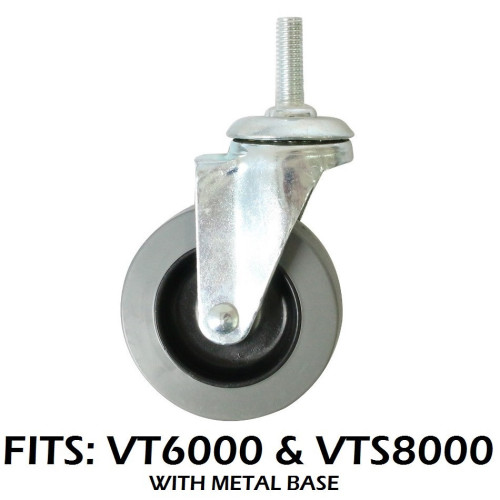 Single Castor Wheel (75mm) with Screw Fixing - V-TUF