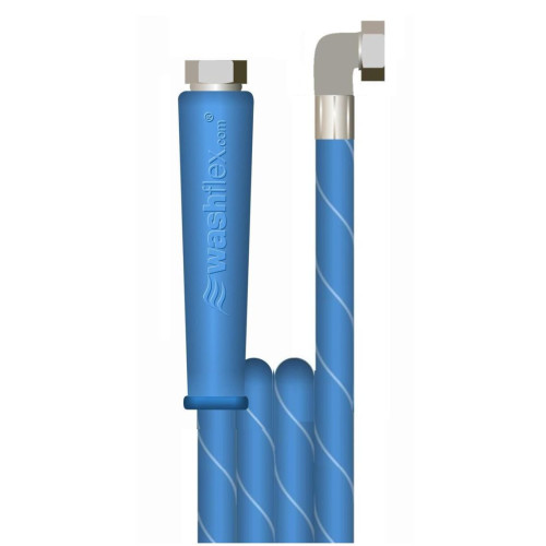 40m 1w 3/8 BLUE V-TUF HOSE 3/8F(cuff) x 90o 3/8F(no cuff)