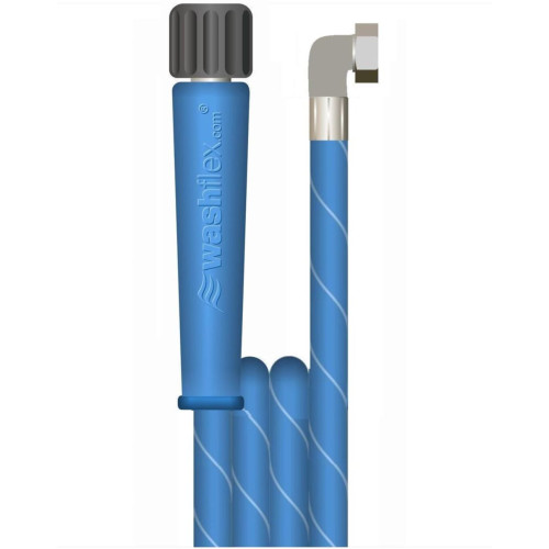 40m 1w 3/8 BLUE V-TUF HOSE M22F(cuff) x 90o 3/8F(no Cuff) - VTB13840K90F0B