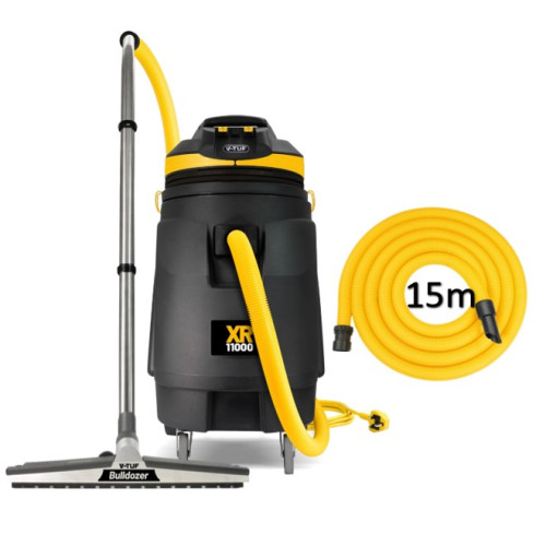 V-TUF XR11000 240V 110L 3300W High Performance Wet & Dry Industrial Grain Store Vacuum Cleaner + 15M Hose