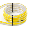 Yellow Stripe Clear Braided 30m 1/4" Low Pressure Hose | V-TUF