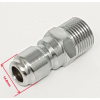 MSQ DURAKLIX STAINLESS STEEL QR MALE PLUG 3/8"M - B14.9191MSS