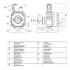 FUEL PUMP DEL UNI-ROT. - 240V COIL/8MM SHAFT - D1.032