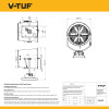 V-TUF DUST DAMPER - DUST SUPPRESSION CANNON PRESSURE WASHER ATTACHMENT