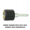 END K - 1/4 TAIL INSERT for use with knurled nut (stainless)