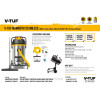 V-TUF MAMMOTH STAINLESS 3.5kW 240v 80L Wet & Dry Twin Motor Industrial Vacuum Cleaner