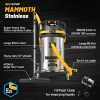 V-TUF MAMMOTH STAINLESS 3.5kW 240v 80L Wet & Dry Twin Motor Industrial Vacuum Cleaner