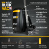 V-TUF RUCKVAC 110v Industrial Backpack Vacuum Cleaner - with Lung Safe Hepa H13 Filtration - 5M HIGH LEVEL INTERNAL CLEANING KIT