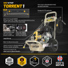 V-TUF TORRENT 1 190BAR 13L/MIN 7HP PETROL PRESSURE WASHER - 410mm Patio Cleaner, Turbo Nozzle & 5L DGREEN