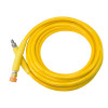 10m 2 WIRE, TOUGH COVER 3/8" 400BAR 120°C  V-TUF YELLOW V-TUF with DURAKLIX HEAVY DUTY MSQ COUPLINGS